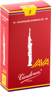 Vandoren SR302R JAVA Red Rieten voor Sopraansaxofoon 2 - 10 stuks