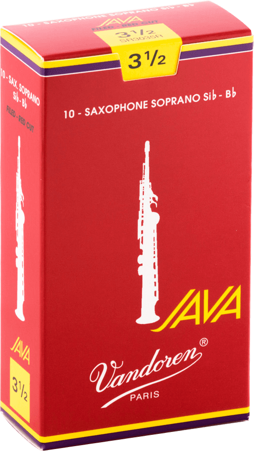 Vandoren SR3035R JAVA Red Rieten voor Sopraansaxofoon 3,5 - 10 stuks