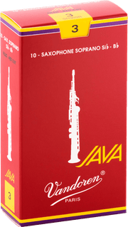 Vandoren SR303R JAVA Red Rieten voor Sopraansaxofoon 3 - 10 stuks