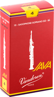 Vandoren SR304R JAVA Red Rieten voor Sopraansaxofoon 4 - 10 stuks