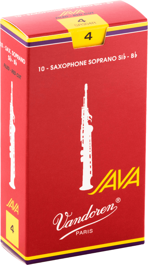 Vandoren SR304R JAVA Red Rieten voor Sopraansaxofoon 4 - 10 stuks