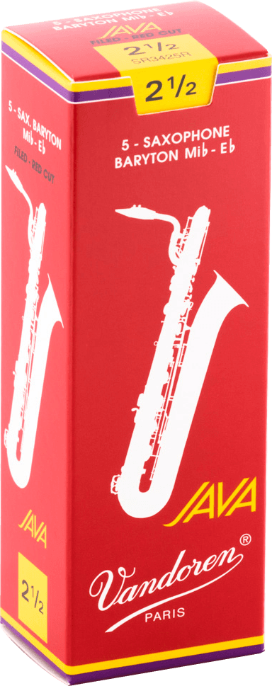 Vandoren SR3425R JAVA Red Rieten voor Baritonsaxofoon 2,5 - 5 stuks