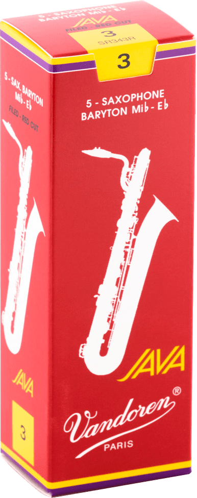 Vandoren SR343R JAVA Red Rieten voor Baritonsaxofoon 3 - 5 stuks