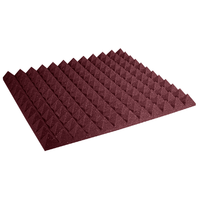 Auralex - Ax2pyr22bur12 - Auralex 2 Inch Studiofoam Pyramid, 12-Pack 12-61x61cm Panel, Burgundy