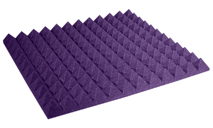 Auralex - Ax2pyr22pur12 - Auralex 2 Inch Studiofoam Pyramid, 12-Pack 12-61x61cm Panel, Purple