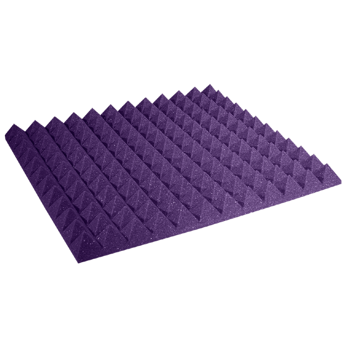 Auralex - Ax2pyr22pur12 - Auralex 2 Inch Studiofoam Pyramid, 12-Pack 12-61x61cm Panel, Purple