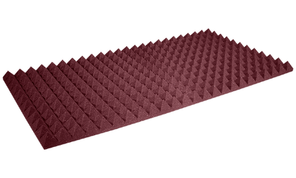 Auralex - Ax2pyr24bur12 - Auralex 2 Inch Studiofoam Pyramid, 12-Pack 12-61x122cm Panel, Burgundy