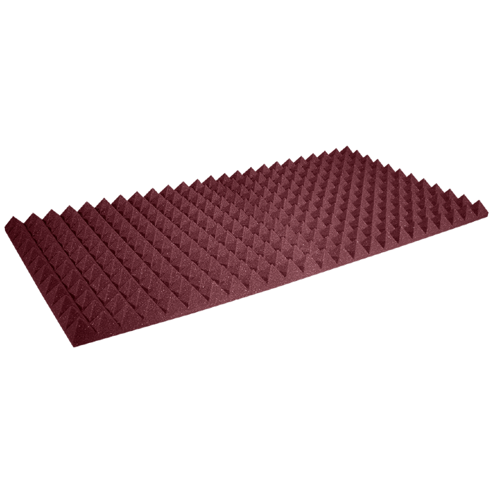 Auralex - Ax2pyr24bur12 - Auralex 2 Inch Studiofoam Pyramid, 12-Pack 12-61x122cm Panel, Burgundy