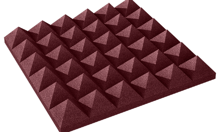 Auralex - Ax4pyr22bur6 - Auralex 4 Inch Studiofoam Pyramid, 6-Pack 6-60x60cm, Burgundy