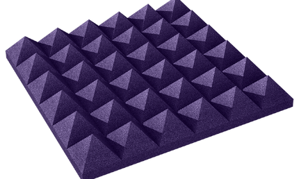 Auralex - Ax4pyr22pur6 - Auralex 4 Inch Studiofoam Pyramid, 6-Pack 6-60x60cm, Purple