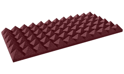 Auralex - Ax4pyr24bur6 - Auralex 4 Inch Studiofoam Pyramid, 6-Pack 6-61x122cm Panel, Burgundy