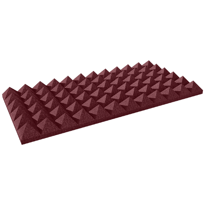 Auralex - Ax4pyr24bur6 - Auralex 4 Inch Studiofoam Pyramid, 6-Pack 6-61x122cm Panel, Burgundy
