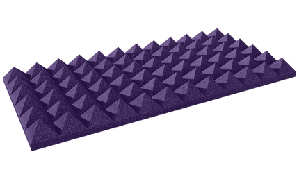 Auralex - Ax4pyr24pur6 - Auralex 4 Inch Studiofoam Pyramid, 6-Pack 6-61x122cm Panel, Purple