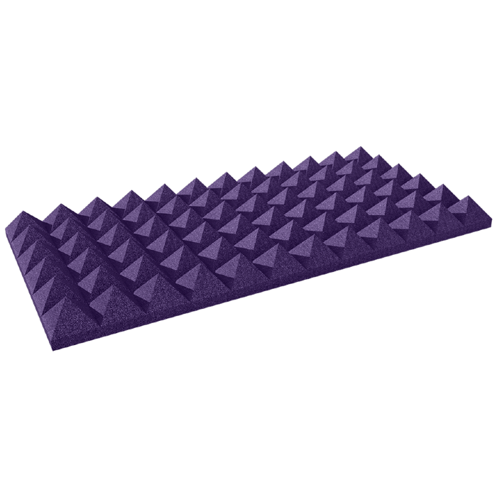 Auralex - Ax4pyr24pur6 - Auralex 4 Inch Studiofoam Pyramid, 6-Pack 6-61x122cm Panel, Purple