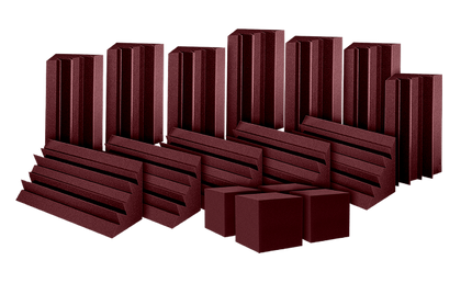 Auralex - Axatom12bur6 - Auralex Atom 12 12 - Lenrd Basstraps, 4 - Corner Fill Cubes