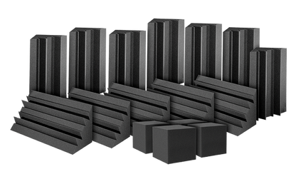 Auralex - Axatom12cha6 - Auralex Atom 12 12 - Lenrd Basstraps, 4 - Corner Fill Cubes
