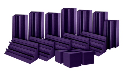 Auralex - Axatom12pur6 - Auralex Atom 12 12 - Lenrd Basstraps, 4 - Corner Fill Cubes