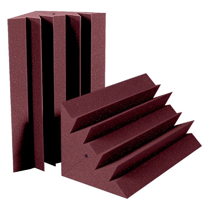 Auralex - Axdstlenbur4 - Auralex Dst Lenrd Bass Trap, 4-Pack 4-30x30x61cm, Burgundy
