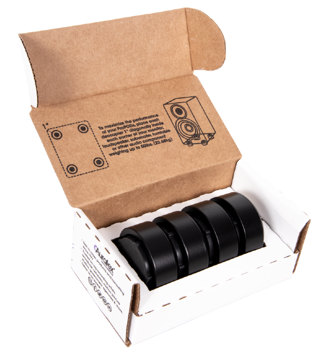 Auralex - Axpropodblk4pk - Auralex Propod Black 4-Pack