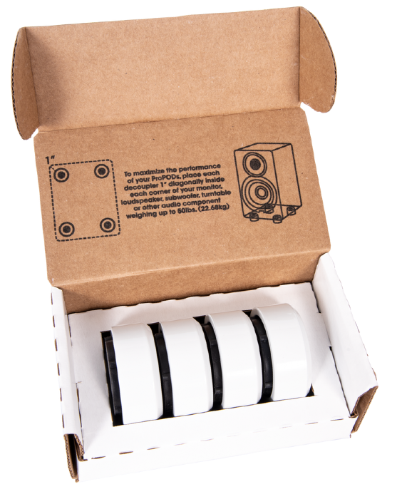 Auralex - Axpropodwht4pk - Auralex Propod White 4-Pack
