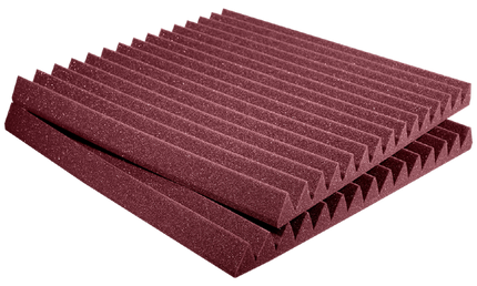 Auralex - Ax2sf22bur12 - Auralex 2 Inch Studiofoam Pyramid, 12-Pack 12-61x61cm Panel, Burgundy