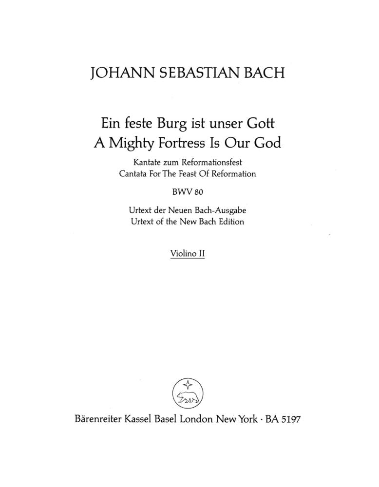 Bach: Kantate BWV 80  Ein Feste Burg Ist Unser Gott (Viool 2)