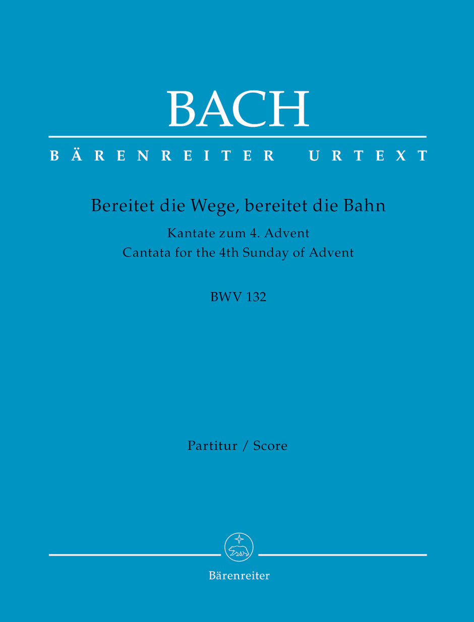 Bach: Kantate BWV 132  Bereitet die Wege, bereitet die Bahn Partituur afbeelding 2
