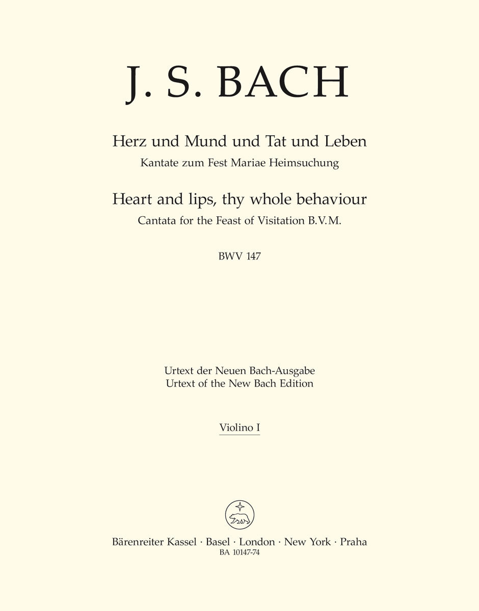 Bach: Kantate BWV 147  Herz und Mund und Tat und Leben (Viool 1) afbeelding 2