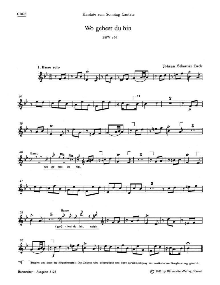 Bach: Kantate BWV 166  Wo gehest du hin? (Hobo)