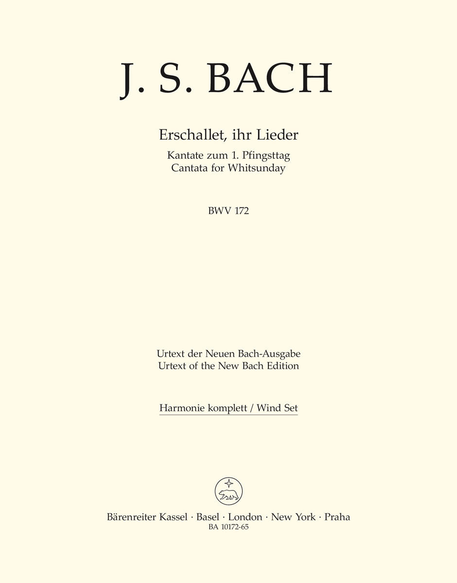 Bach: Kantate BWV 172  Erschallet, ihr Lieder, erklinget, ihr Saiten (Set) afbeelding 2