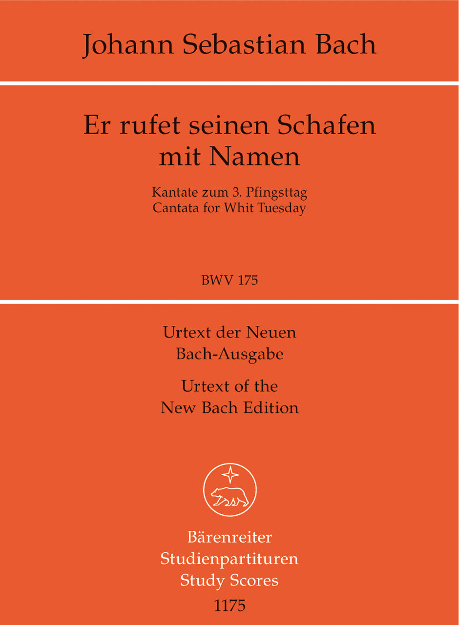 Bach: Kantate BWV 175  Er rufet seinen Schafen mit Namen  (Viool 1)
