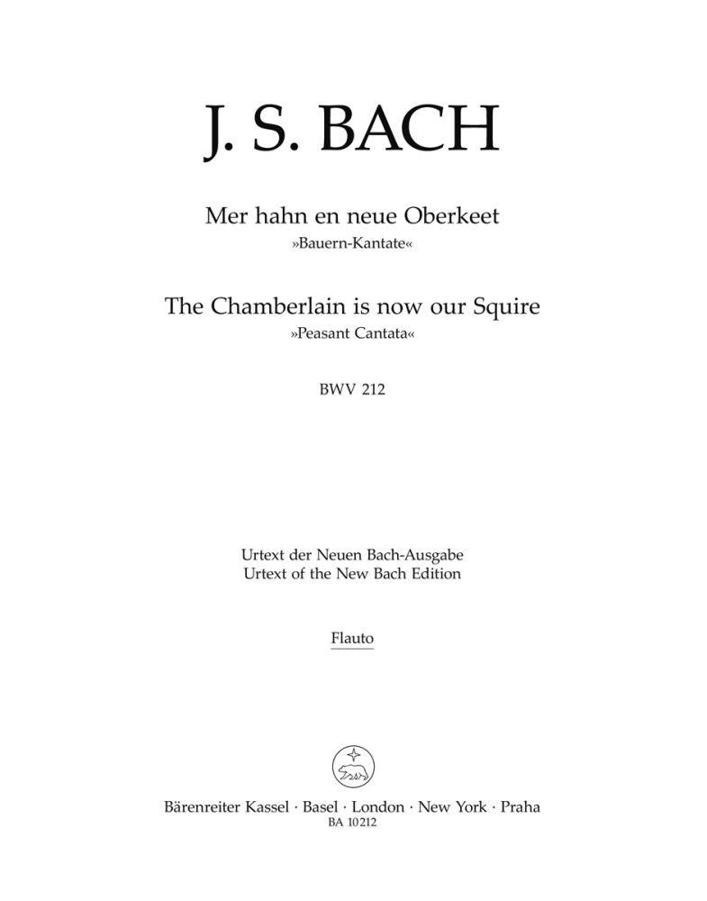 Bach: Kantate BWV 212 Mer Hahn En Neue Oberkeet BWV 212 (Set)