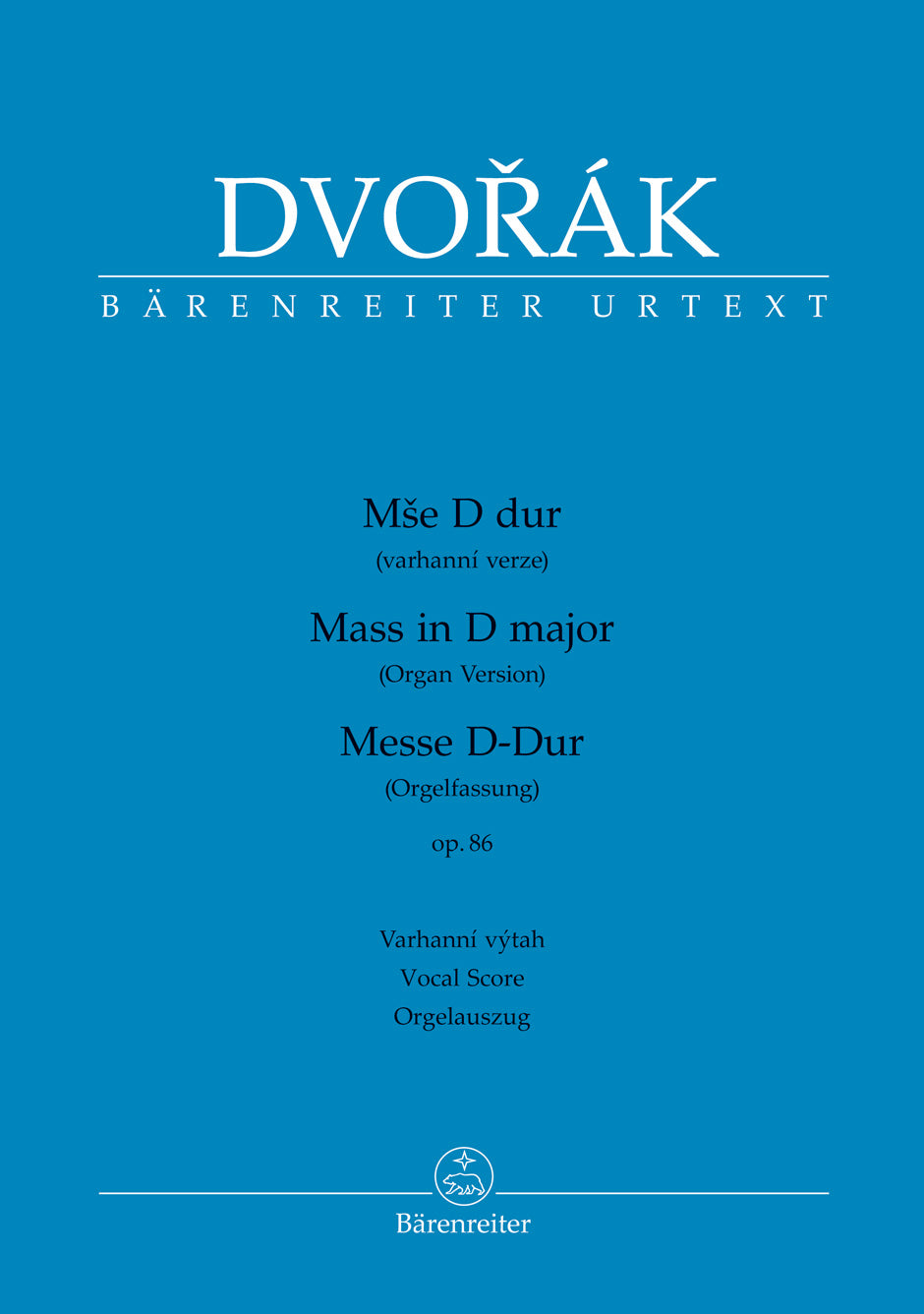 Dvorak: Mass In  D Major Op.86 afbeelding 2