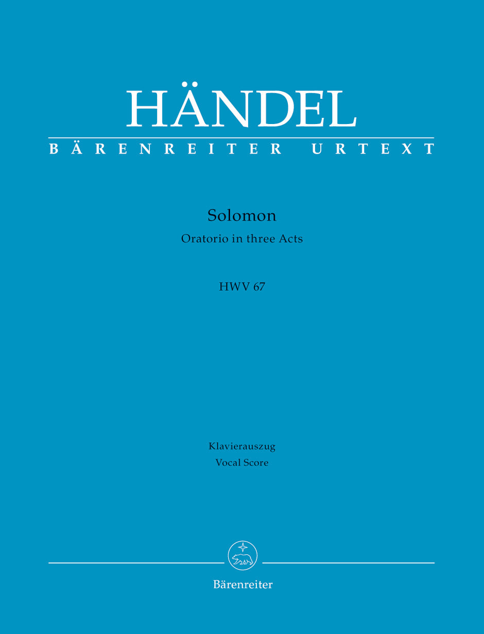 Handel: Solomon HWV 67 (Vocal Score) afbeelding 2