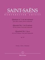 Saint-Saens: Quartet for two Violins, Viola and Violoncello no. 1 in E minor op. 112
