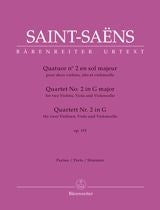 Saint-Saëns: Quartet for two Violins, Viola and Violoncello no. 2 in G major op. 153