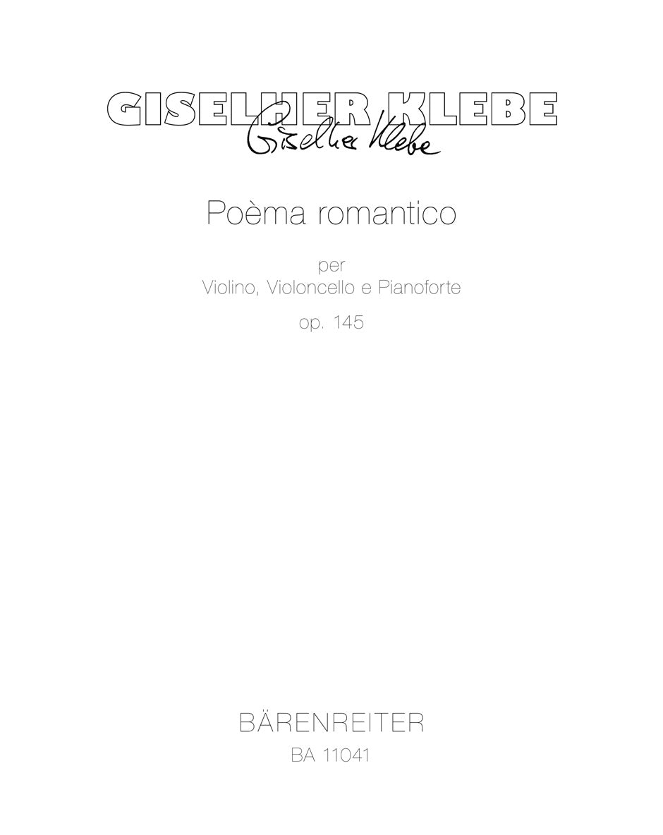 Giselher Klebe: Poèma romantico