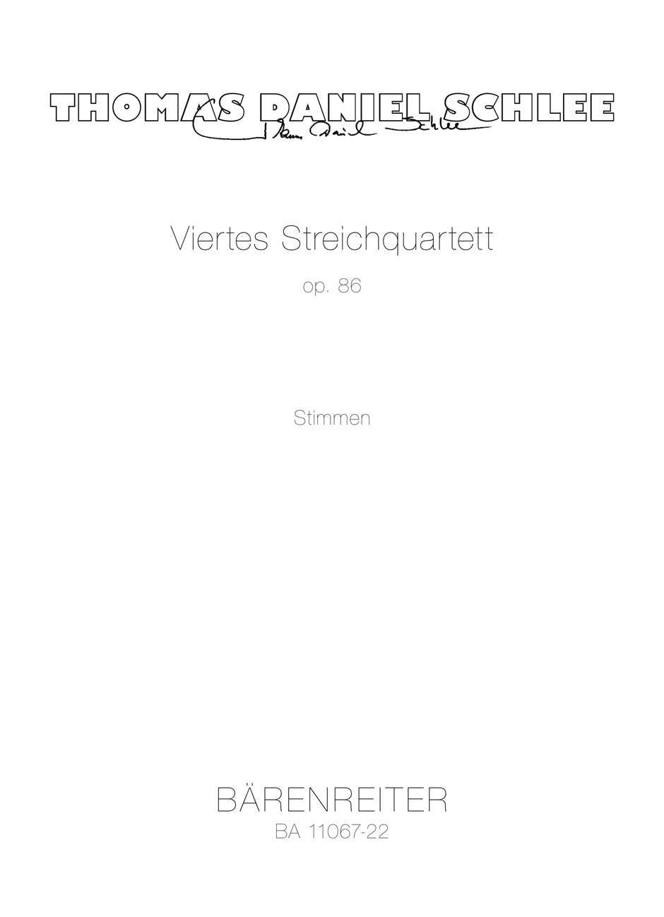Viertes Streichquartett Op. 86