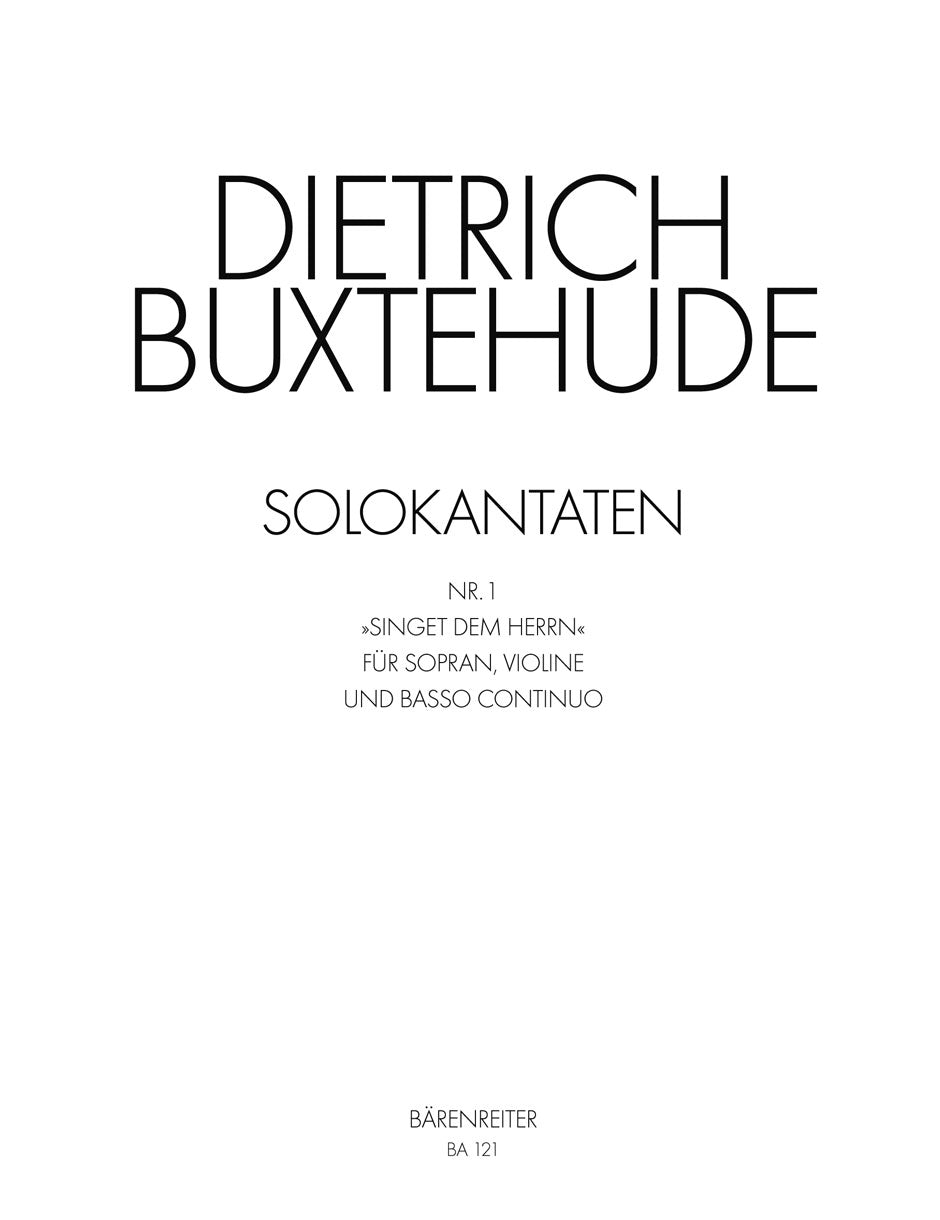Buxtehude: Singet dem Herrn