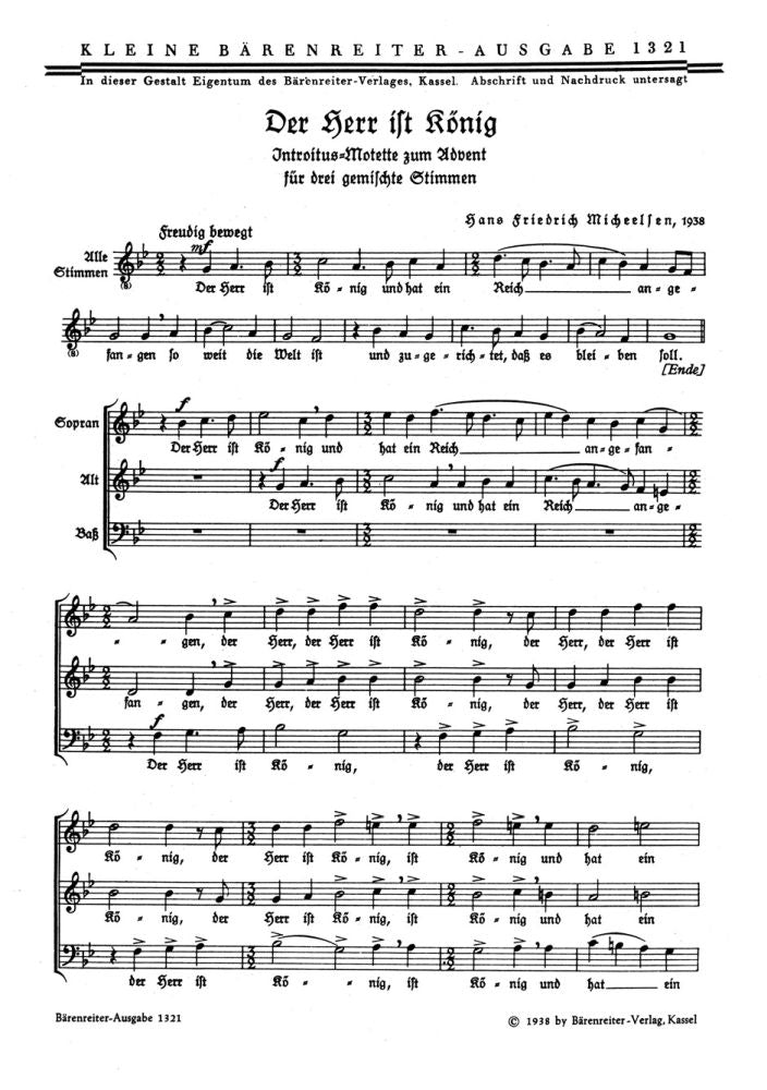 Der Herr ist König und hat ein Reich (1938)