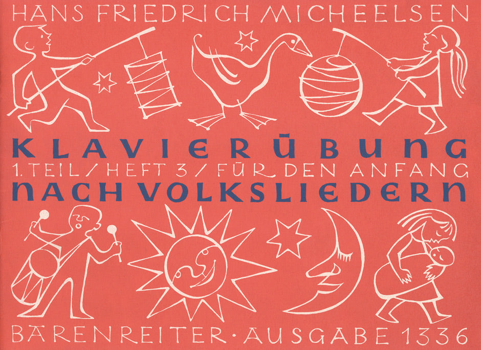 Klavierübung nach Volksliedern. Heft 3