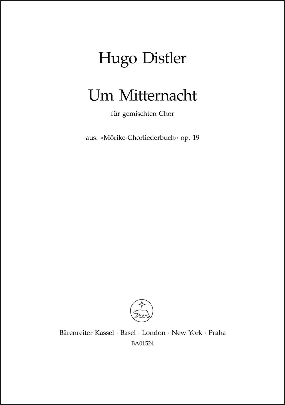 Um Mitternacht (Gelassen stieg die Nacht ans Land)