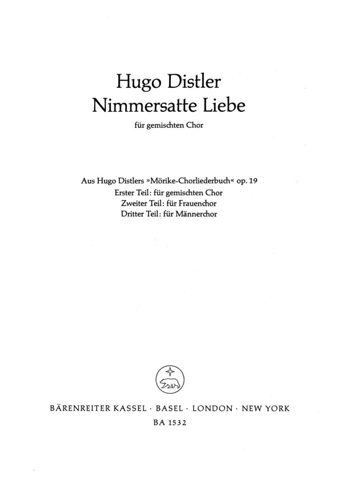 Nimmersatte Liebe (So ist die Lieb')