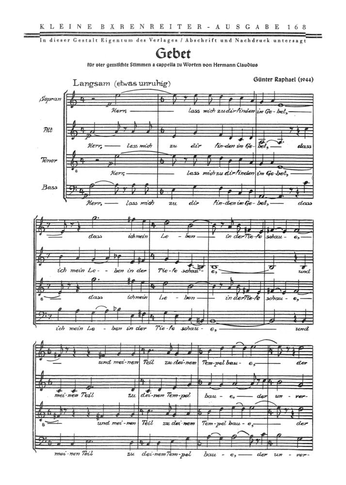 Gebet "Herr, laß mich zu dir finden" (1944)