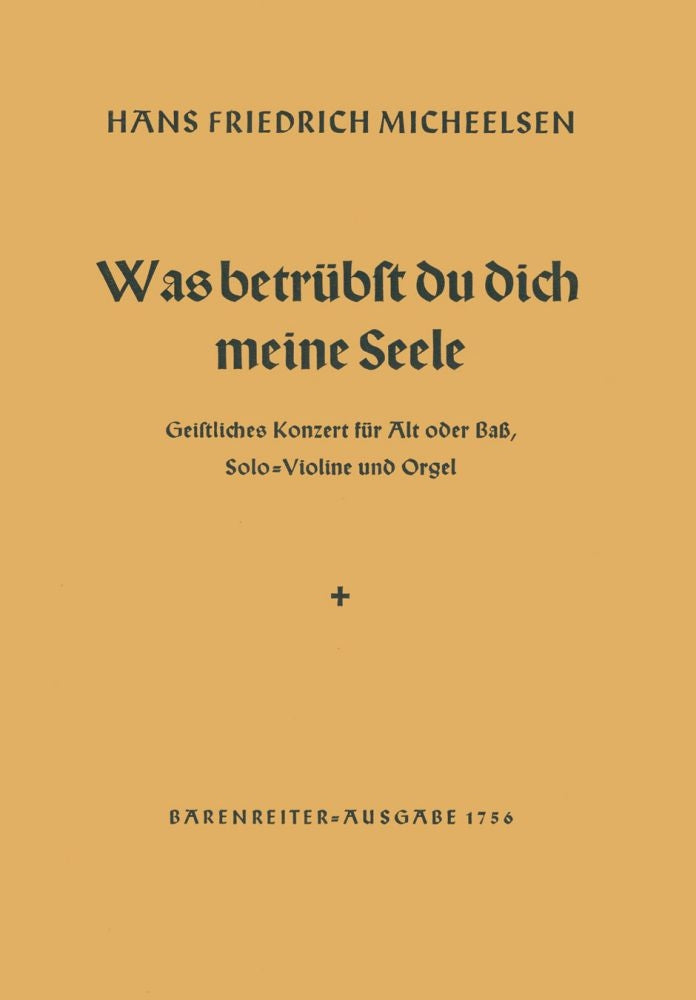 Was betrübst du dich, meine Seele (1938)