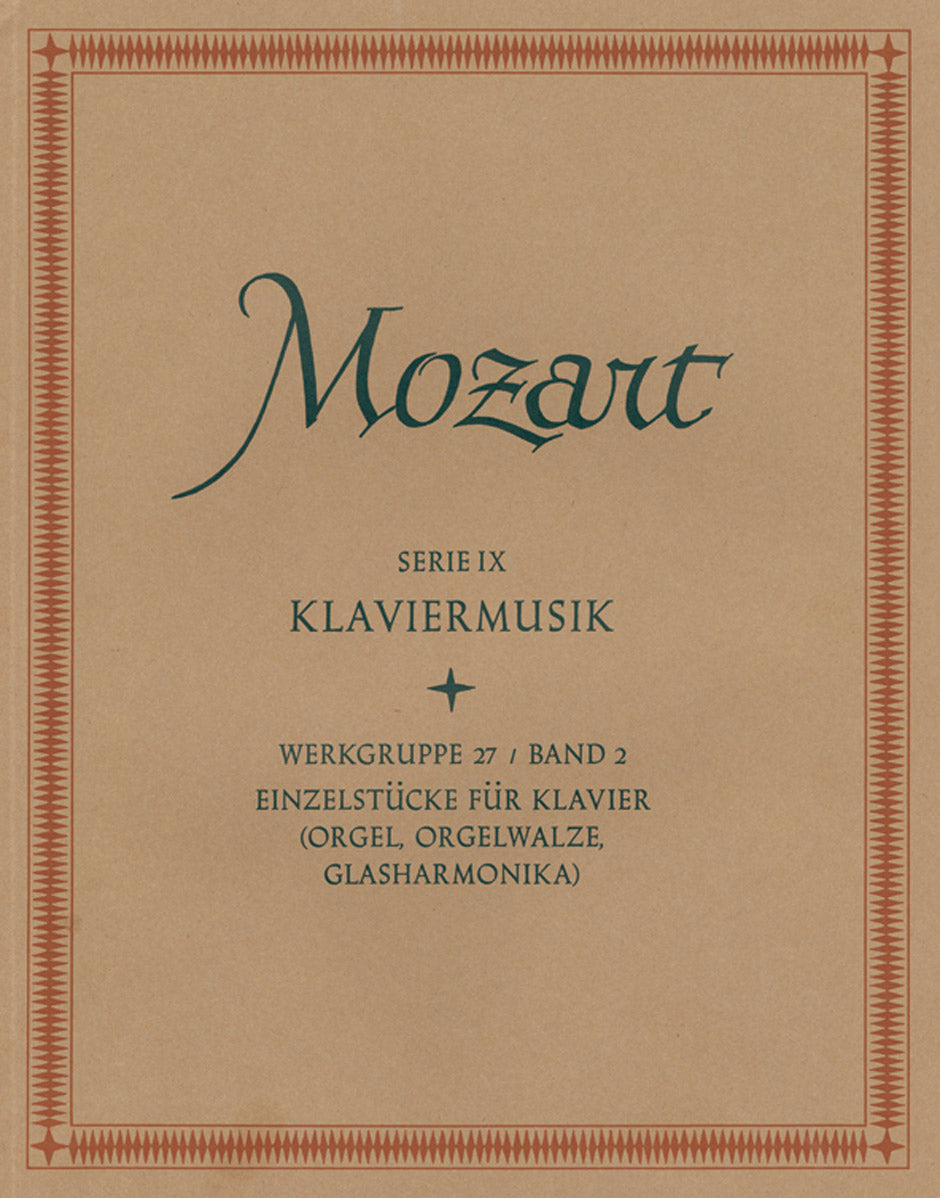 Wolfgang Amadeus Mozart: Single Works