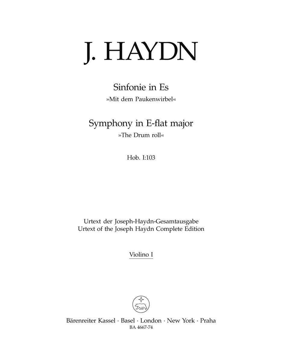 Haydn: London Symphony no. 11 E-flat major Hob.I:103 The Drumroll