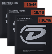 Dunlop Nickel Wound Elektrische Gitaarsnaren 3-Pack 10-46