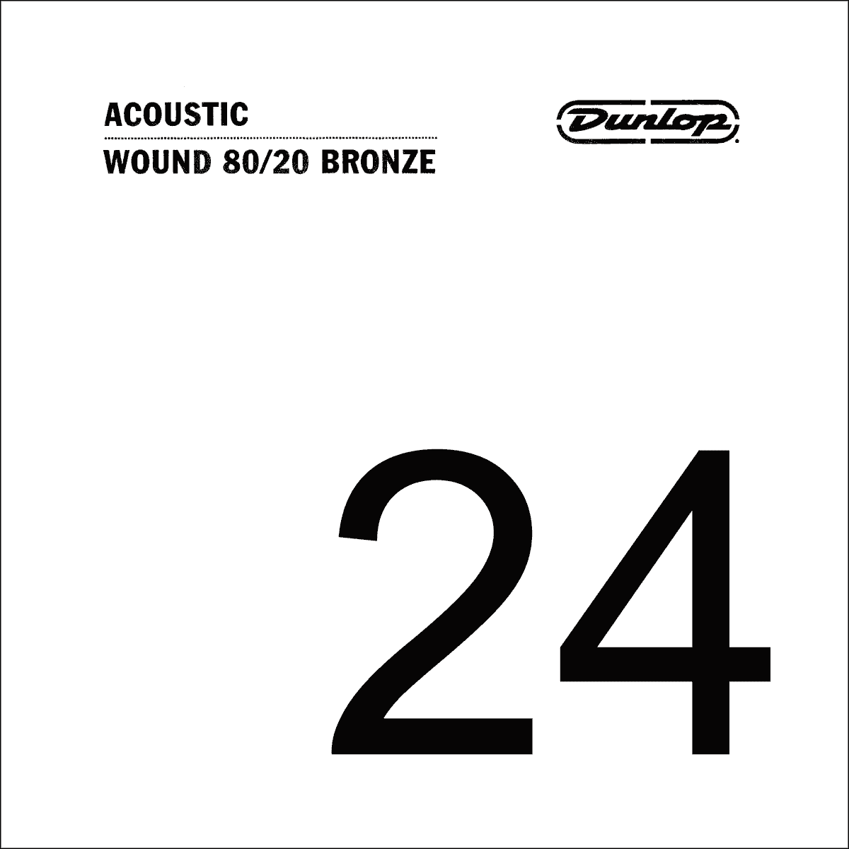 Dunlop 80/20 Bronze Losse Akoestische Gitaarsnaar .024