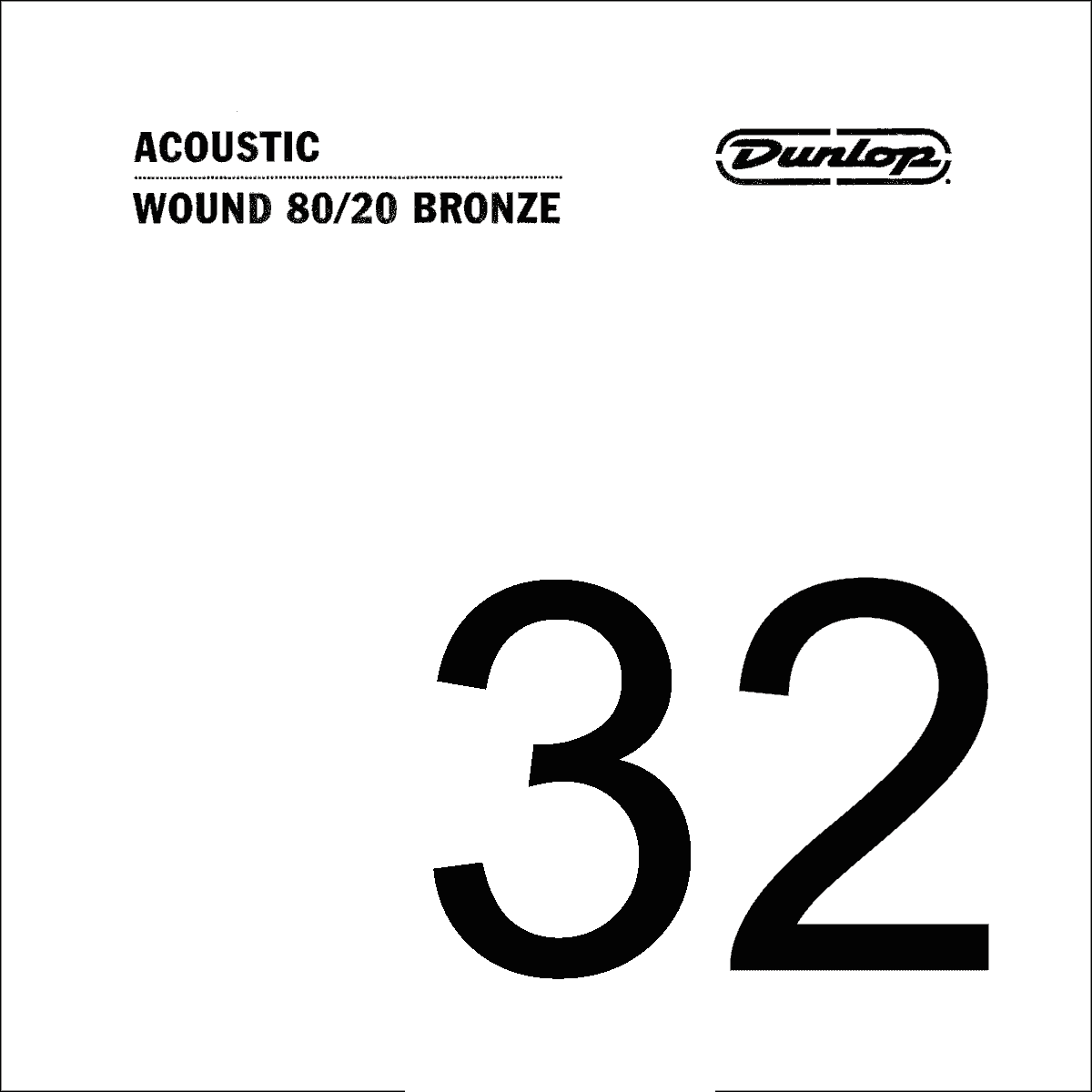 Dunlop 80/20 Bronze Losse Akoestische Gitaarsnaar .032
